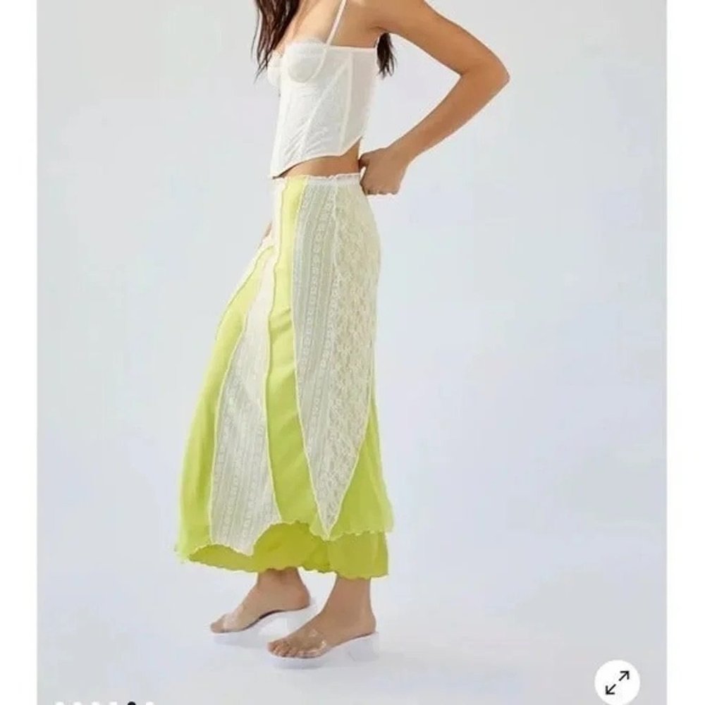Urban Outfitters Beatrix Spliced Maxi Skirt